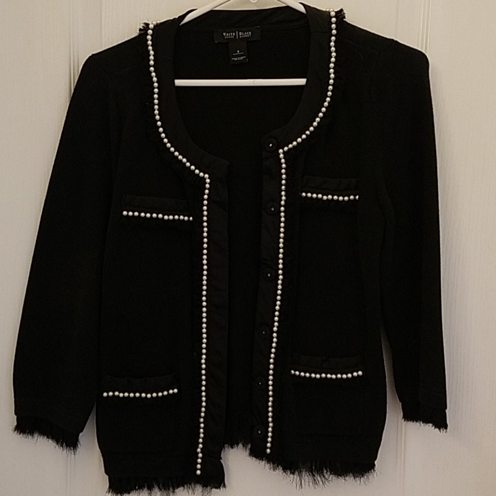 Black & Pearl Button Down